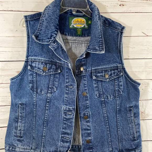 Cabela's Jackets & Blazers - SOLD Cabela's Denim Vest ~ Classic Denim Style ~ Women's Size XL